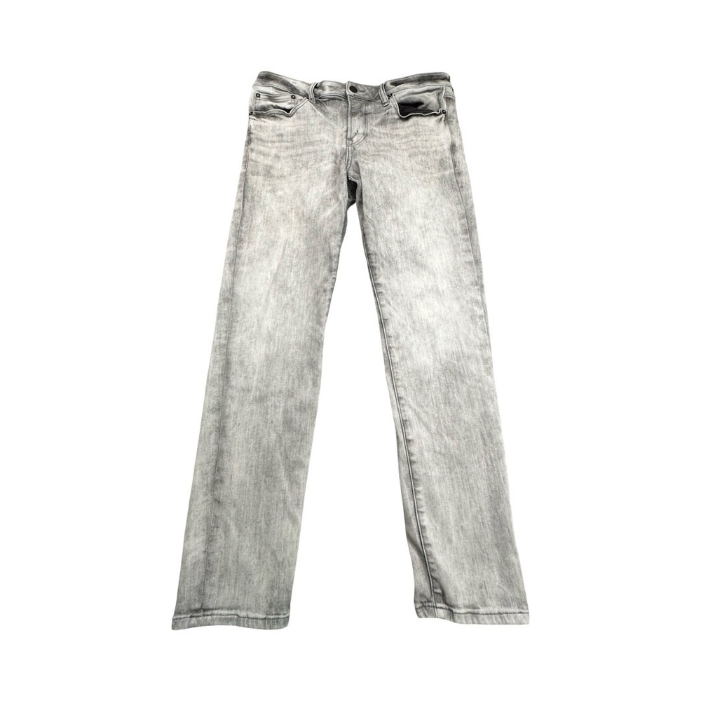 Express Jeans Mens 33x30 Gray Skinny Acid Wash Stretch Denim Pants